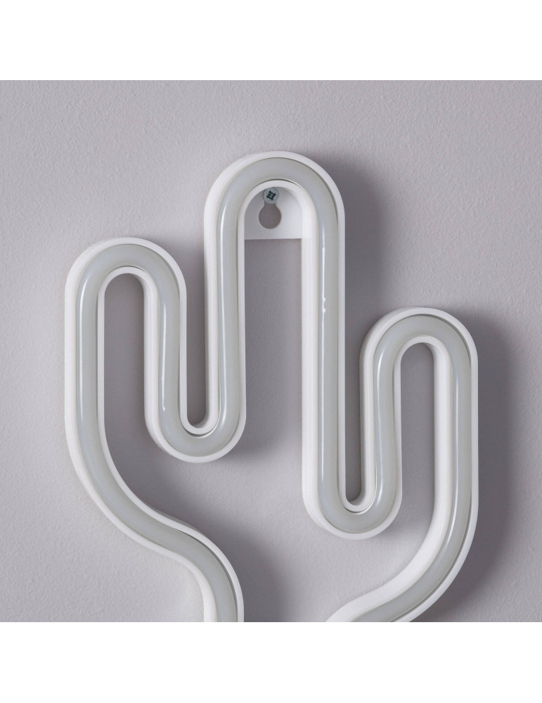 Néon LED Cactus à Piles