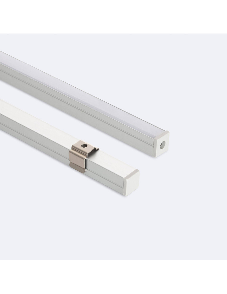 Profilé Aluminium en Saillie avec Capot Continu pour Ruban LED jusqu'à 8 mm