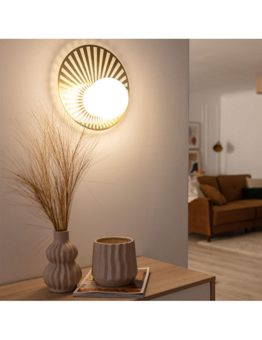 Applique Murale Métal et Verre Becquer