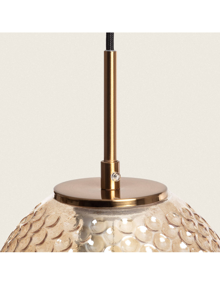 Suspension Métal et Verre Bernie