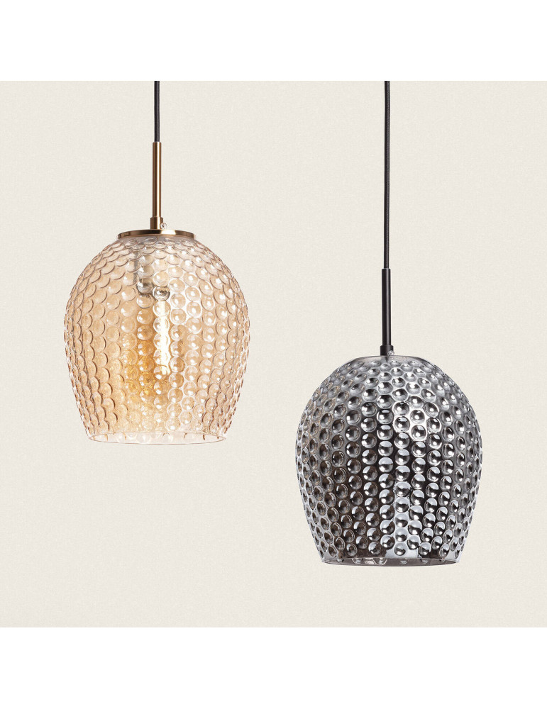 Suspension Métal et Verre Bernie