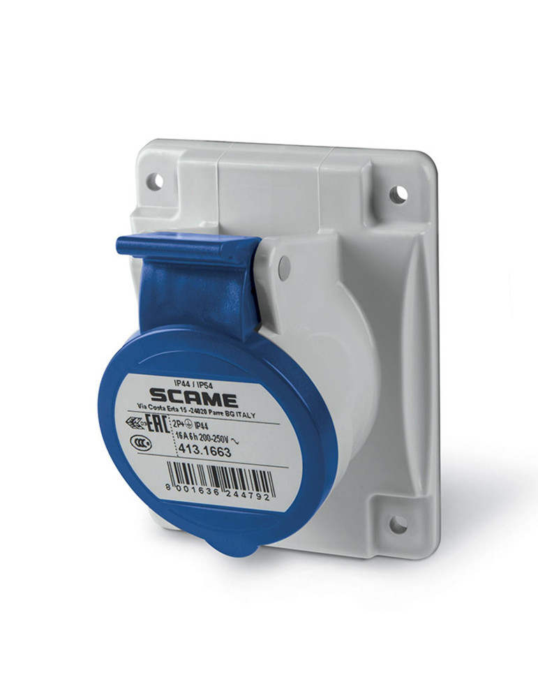 Prise Industrielle sur Tableau 16A IP54 Optima SCAME