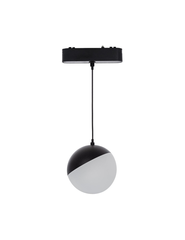 Spot LED Suspendu sur Rail Magnétique 25mm Extra-Plat 10W 48V Ø100 mm Noir