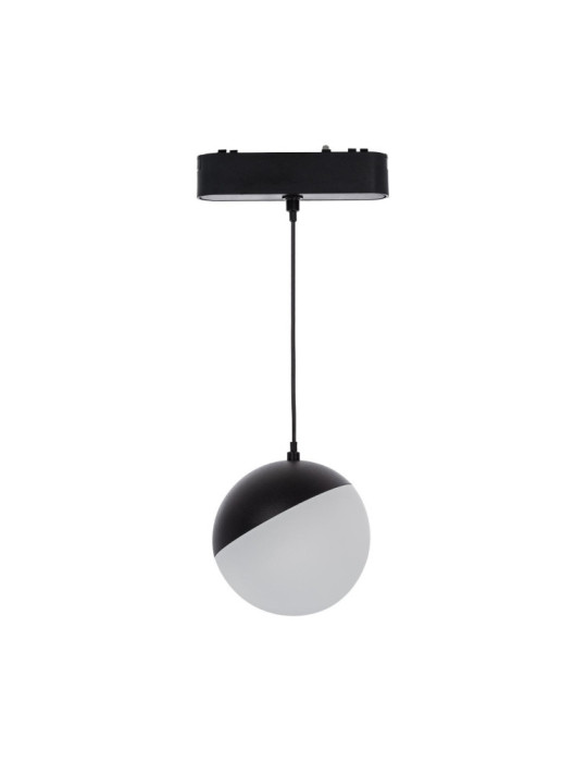 Spot LED Suspendu sur Rail Magnétique 25mm Extra-Plat 10W 48V Ø100 mm Noir