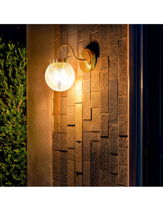 Applique Murale Extérieur Métal et Verre Driyah