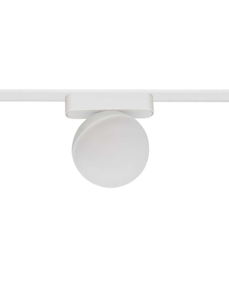 Spot LED sur Rail Magnétique 25mm Extra-Plat 10W 48V Ø100 mm Blanc