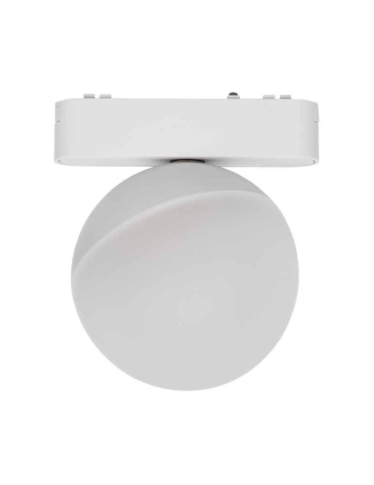 Spot LED sur Rail Magnétique 25mm Extra-Plat 10W 48V Ø100 mm Blanc