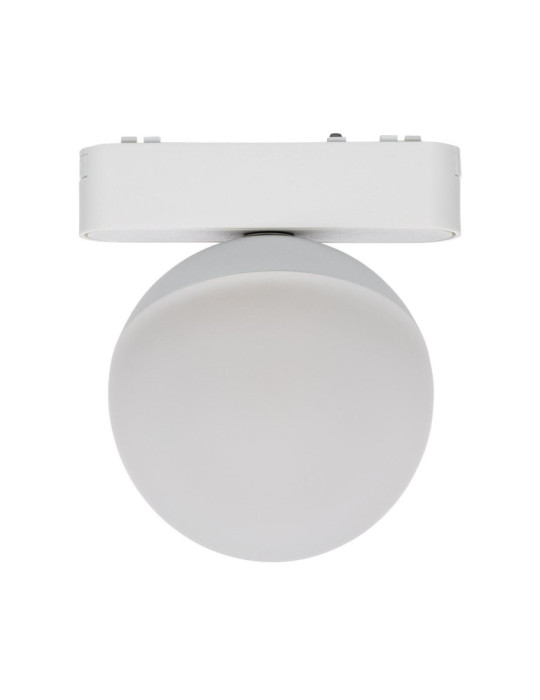 Spot LED sur Rail Magnétique 25mm Extra-Plat 10W 48V Ø100 mm Blanc