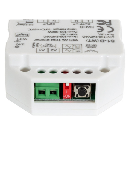 Module de Variation LED WiFi Triac RF Compatible Bouton-Poussoir