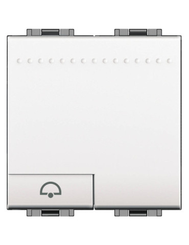 Bouton-Poussoir Sonnette 2 Modules 250V AC Borne  Auto BTicino Living Light N4042M2N