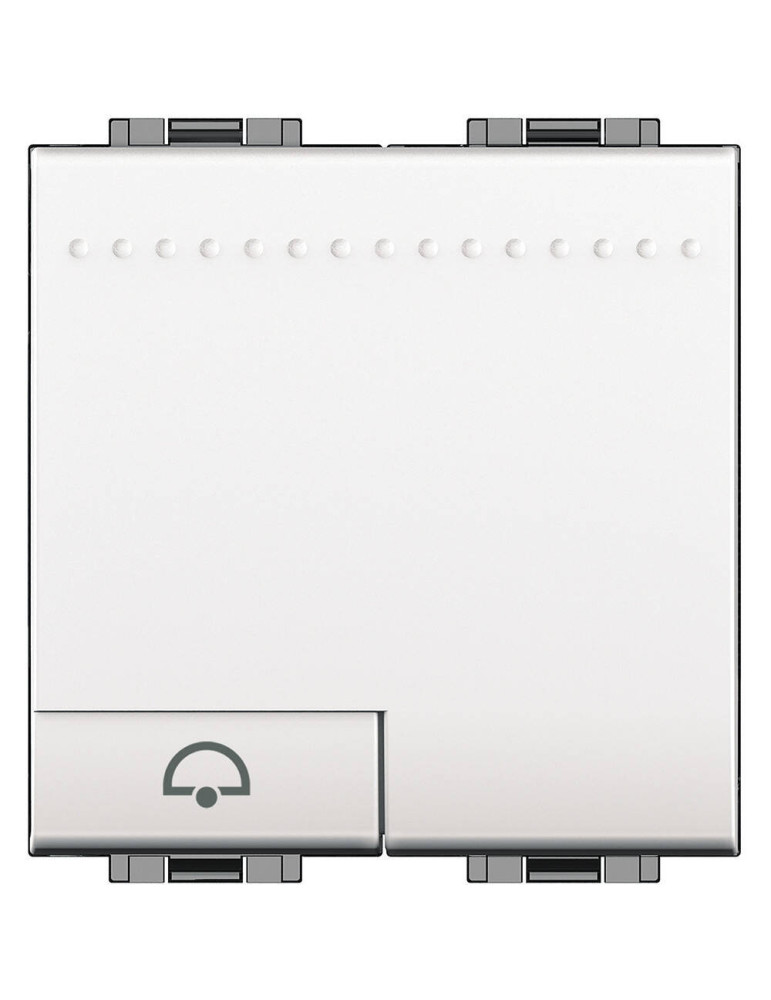 Bouton-Poussoir Sonnette 2 Modules 250V AC Borne  Auto BTicino Living Light N4042M2N Bouton-Poussoir Sonnette 2 Modules 250V AC Borne  Auto BTicino Living Light N4042M2N