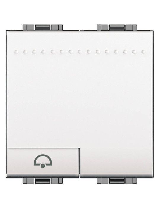Bouton-Poussoir Sonnette 2 Modules 250V AC Borne  Auto BTicino Living Light N4042M2N Bouton-Poussoir Sonnette 2 Modules 250V AC Borne  Auto BTicino Living Light N4042M2N