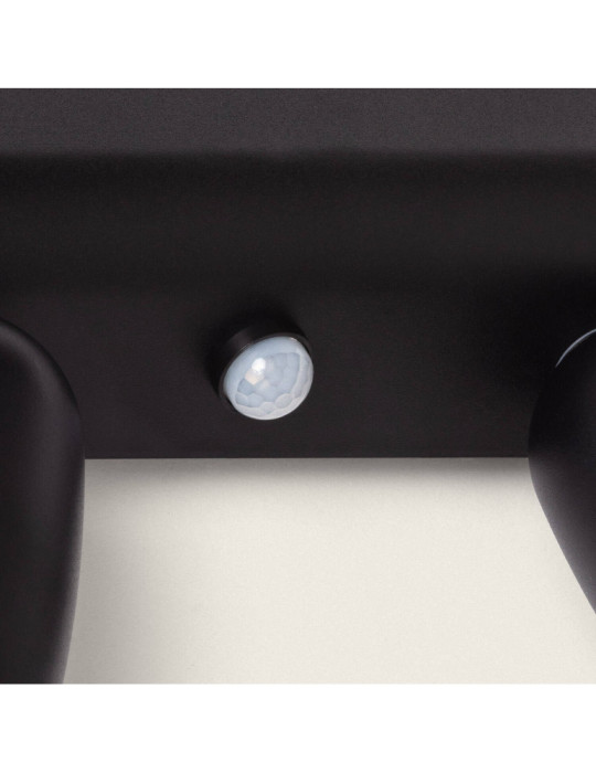 Applique Murale Extérieure Aluminium avec Détecteur de Mouvement Abel Large Deux Spots