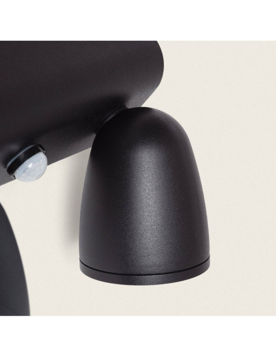 Applique Murale Extérieure Aluminium avec Détecteur de Mouvement Abel Large Deux Spots