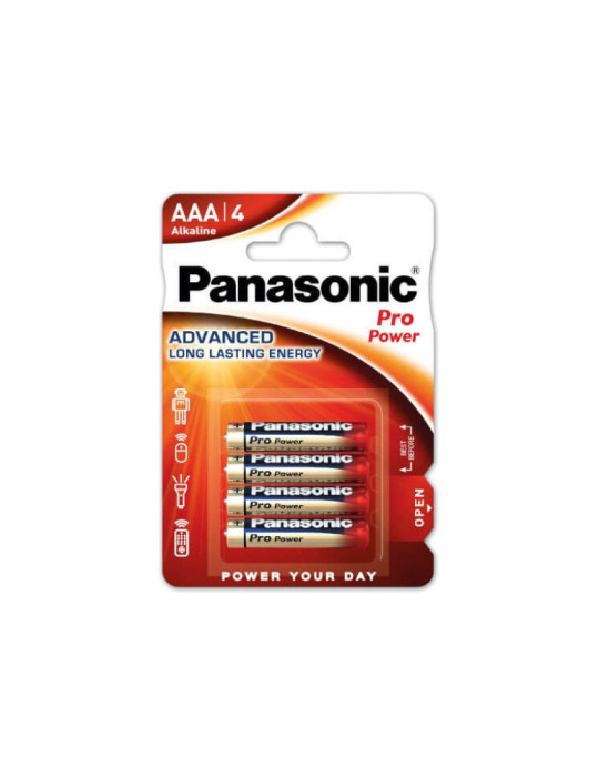 Pack de 4 Piles Alcalines PANASONIC AAA 1