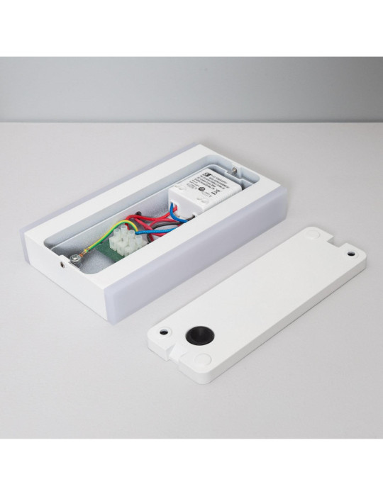 Applique Murale LED Extérieure Hera 10W Éclairage Double Face Rectangulaire Blanche