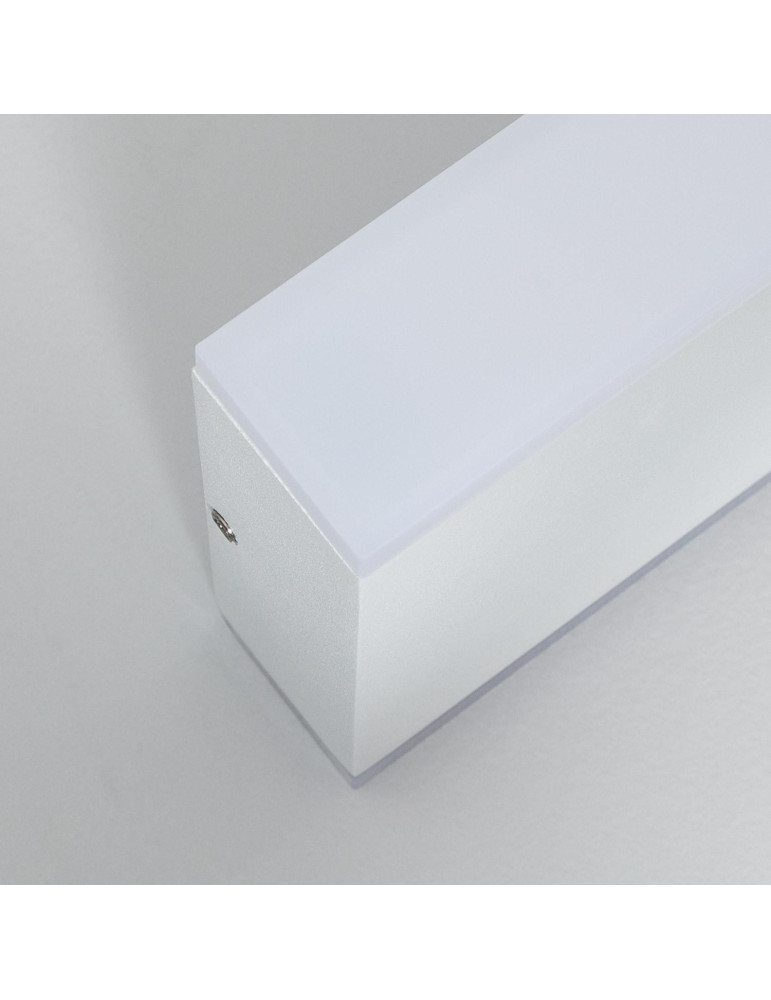 Applique Murale LED Extérieure Hera 10W Éclairage Double Face Rectangulaire Blanche