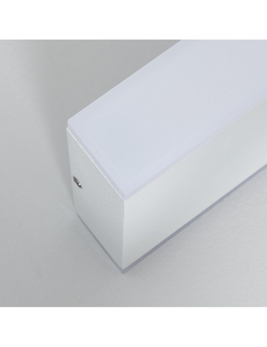 Applique Murale LED Extérieure Hera 10W Éclairage Double Face Rectangulaire Blanche