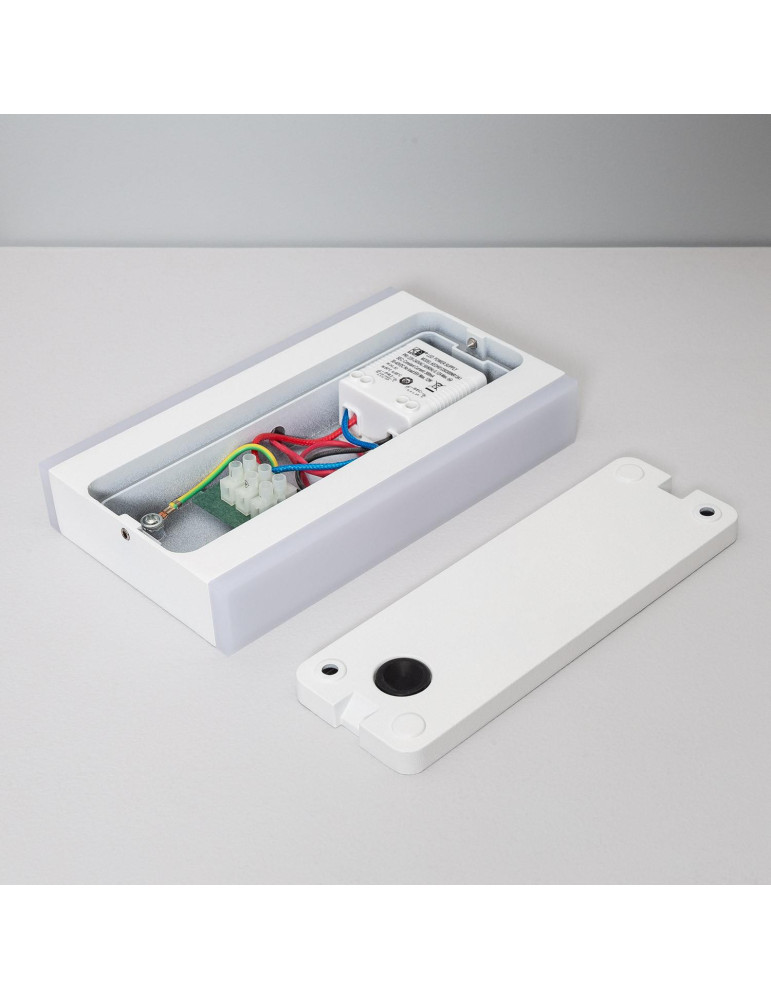 Applique Murale LED Extérieure Hera 10W Éclairage Double Face Rectangulaire Blanche