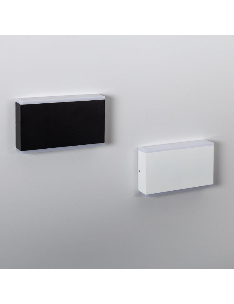 Applique Murale LED Extérieure Hera 10W Éclairage Double Face Rectangulaire Blanche