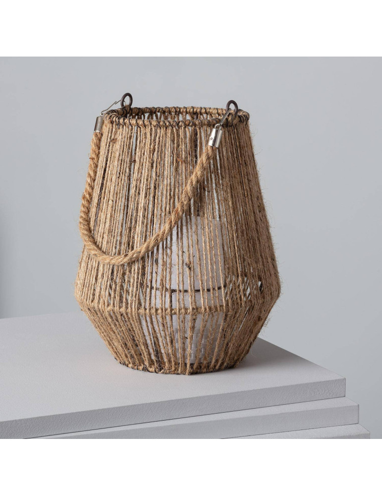 Lampe à Poser LED 3W Portable Extérieur Corde Naturelle Alguer