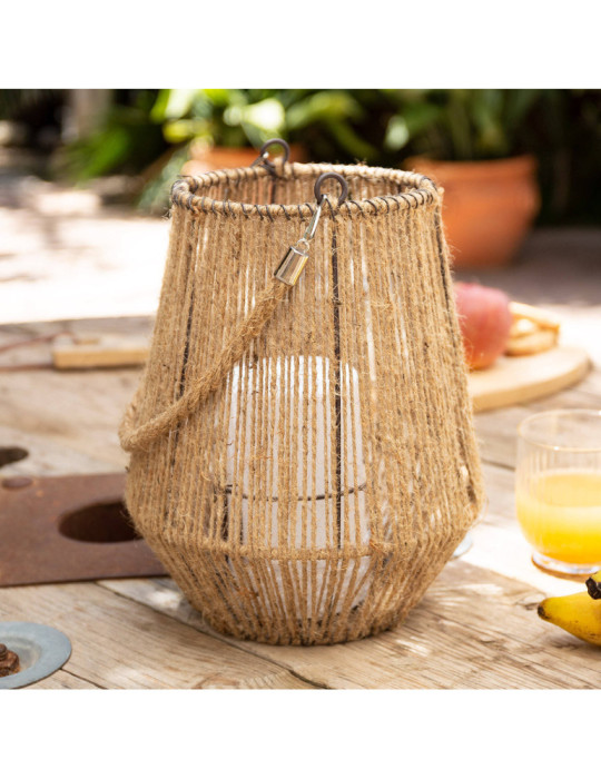 Lampe à Poser LED 3W Portable Extérieur Corde Naturelle Alguer