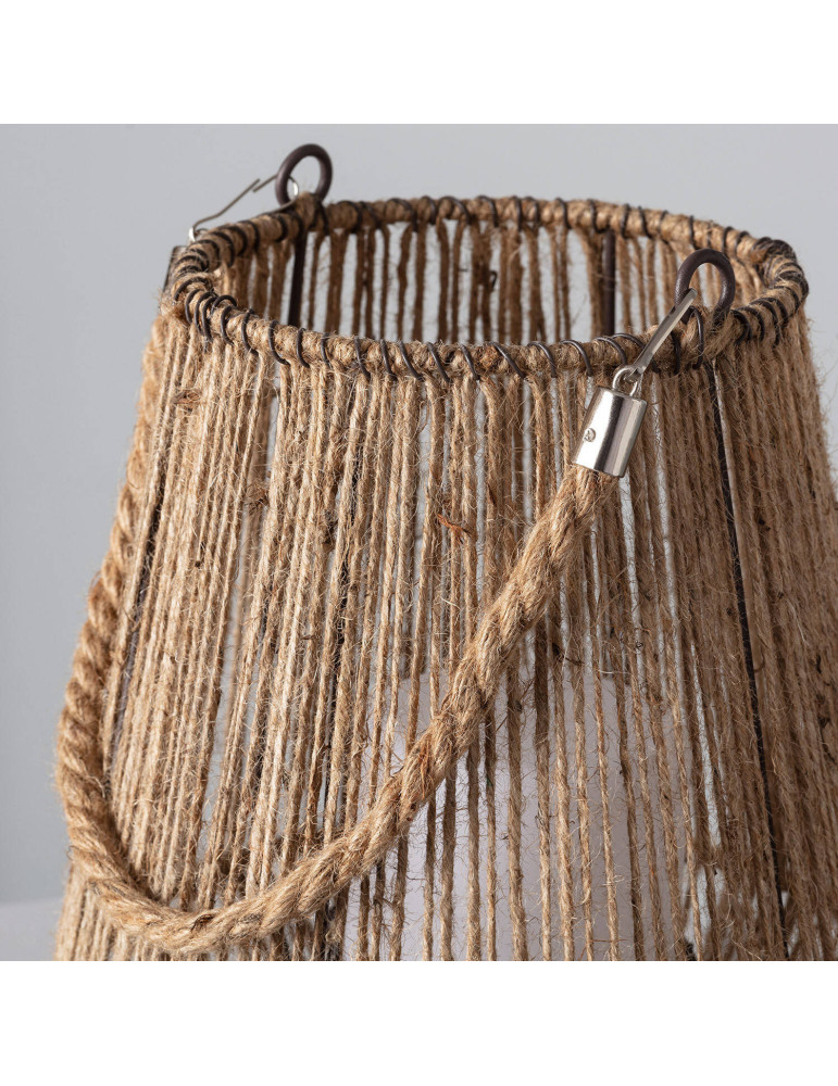 Lampe à Poser LED 3W Portable Extérieur Corde Naturelle Alguer