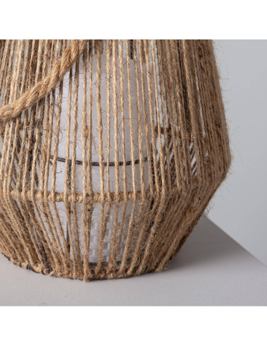 Lampe à Poser LED 3W Portable Extérieur Corde Naturelle Alguer