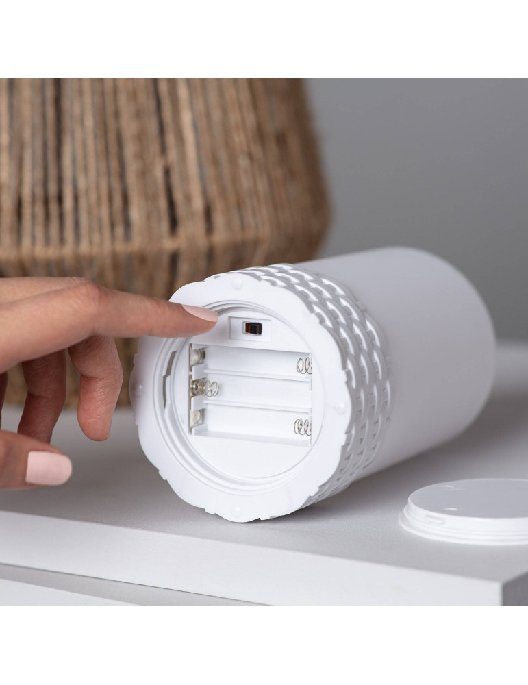 Lampe à Poser LED 3W Portable Extérieur Corde Naturelle Alguer