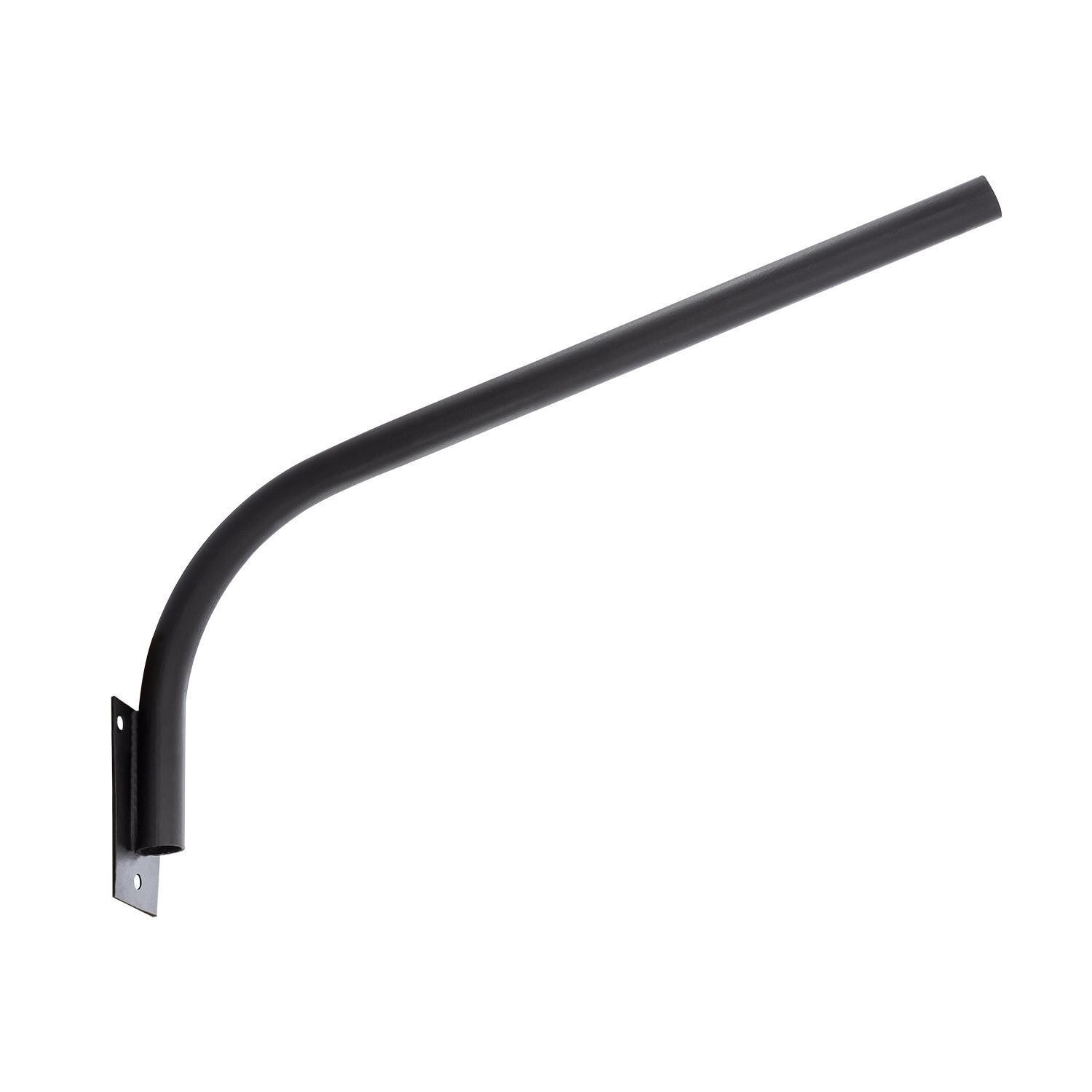 Support Mural Ø48mm pour Luminaires Éclairage Public Noir