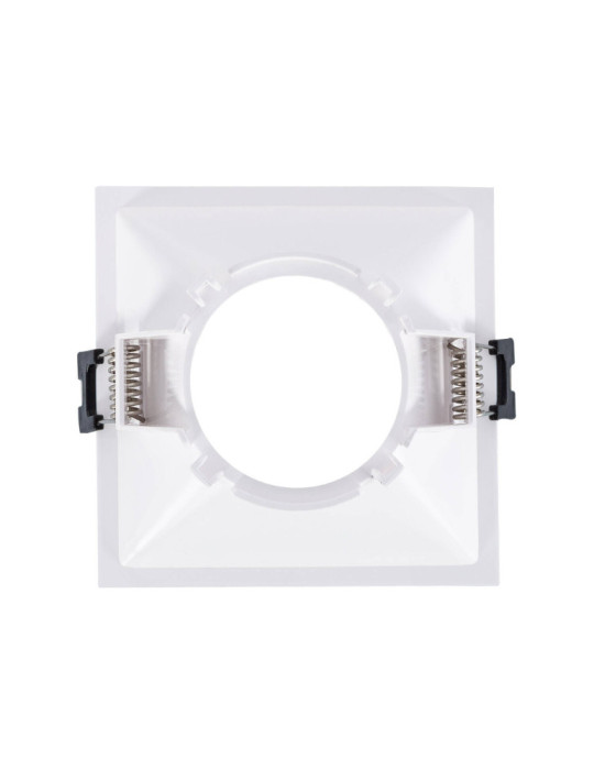 Collerette Downlight Carrée Faible UGR pour Ampoule LED GU10 Coupe 85x85mm