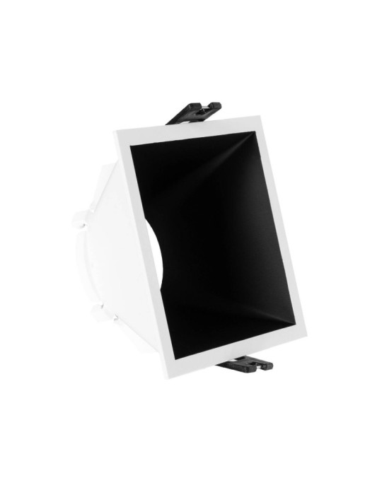 Collerette Downlight Carrée Faible UGR pour Ampoule LED GU10 Coupe 85x85mm Collerette Downlight Carrée Faible UGR pour Ampoule LED GU10 Coupe 85x85mm