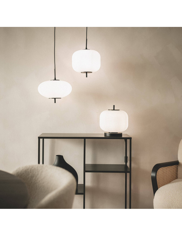 Suspension Métal et Verre Beca Oblade