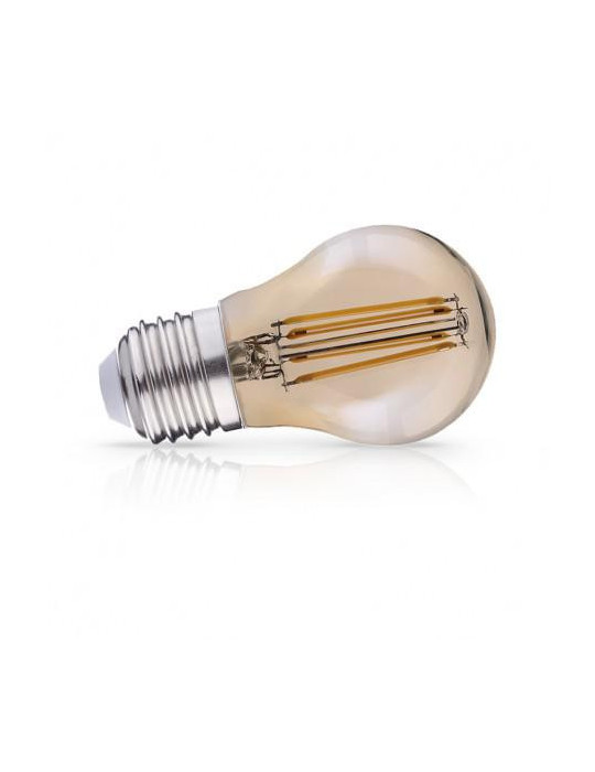 Ampoule LED E27 G45 Filament 4W 2700K Golden Boite