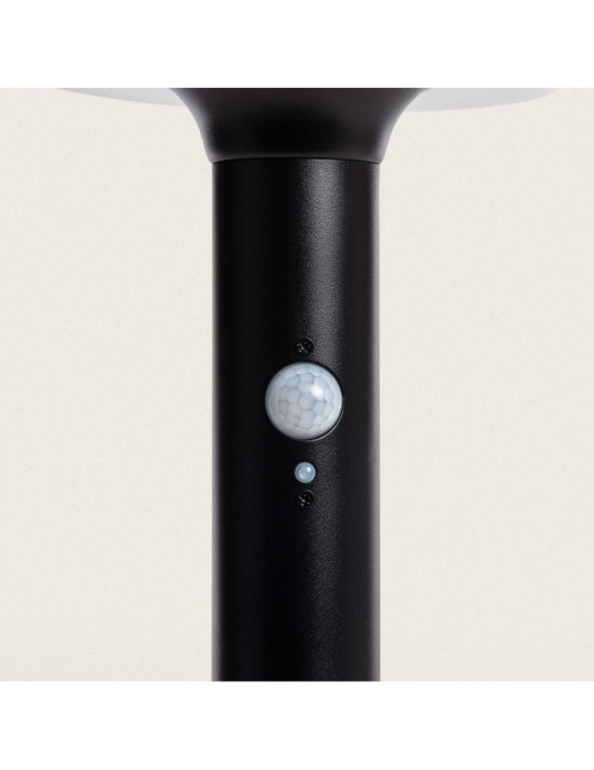 Balise Solaire Extérieure LED 6W en Saillie sur Pied 45cm avec Détecteur de Mouvement Helios Inox 304