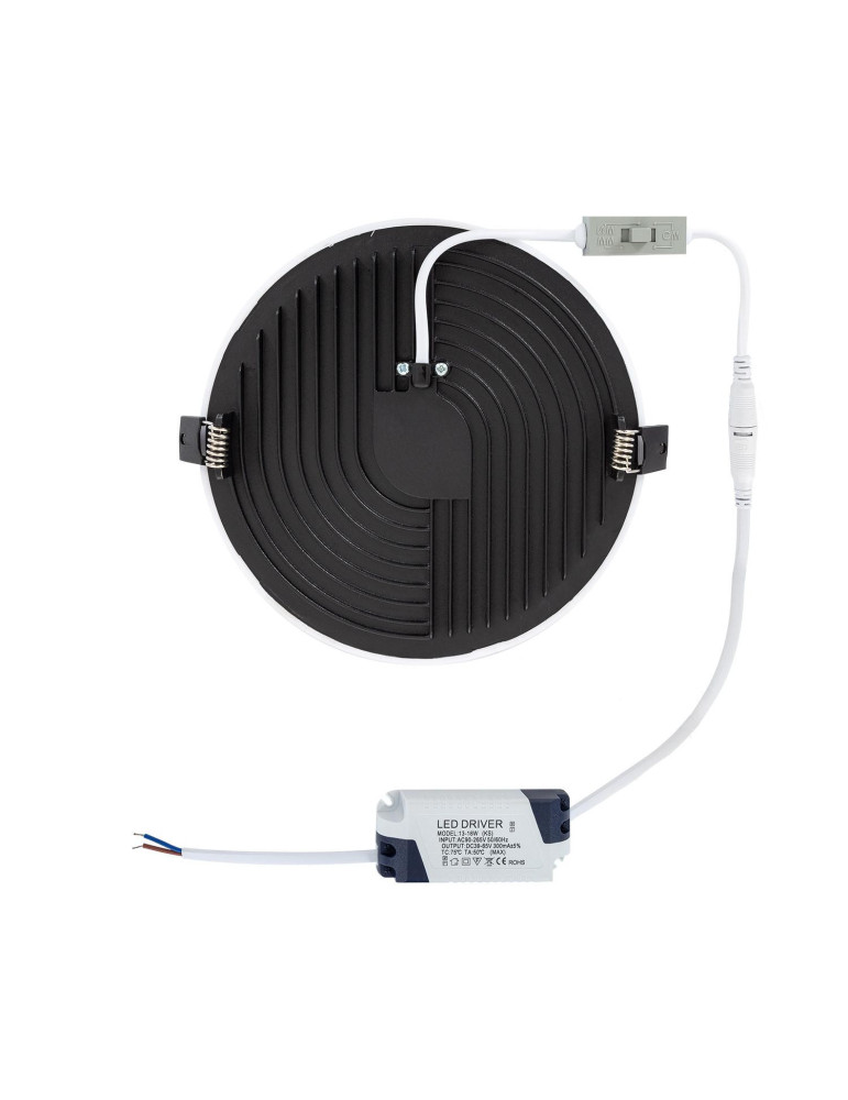 Dalle LED 18W Ronde CCT Surface Coupe Ø 160 mm IP54