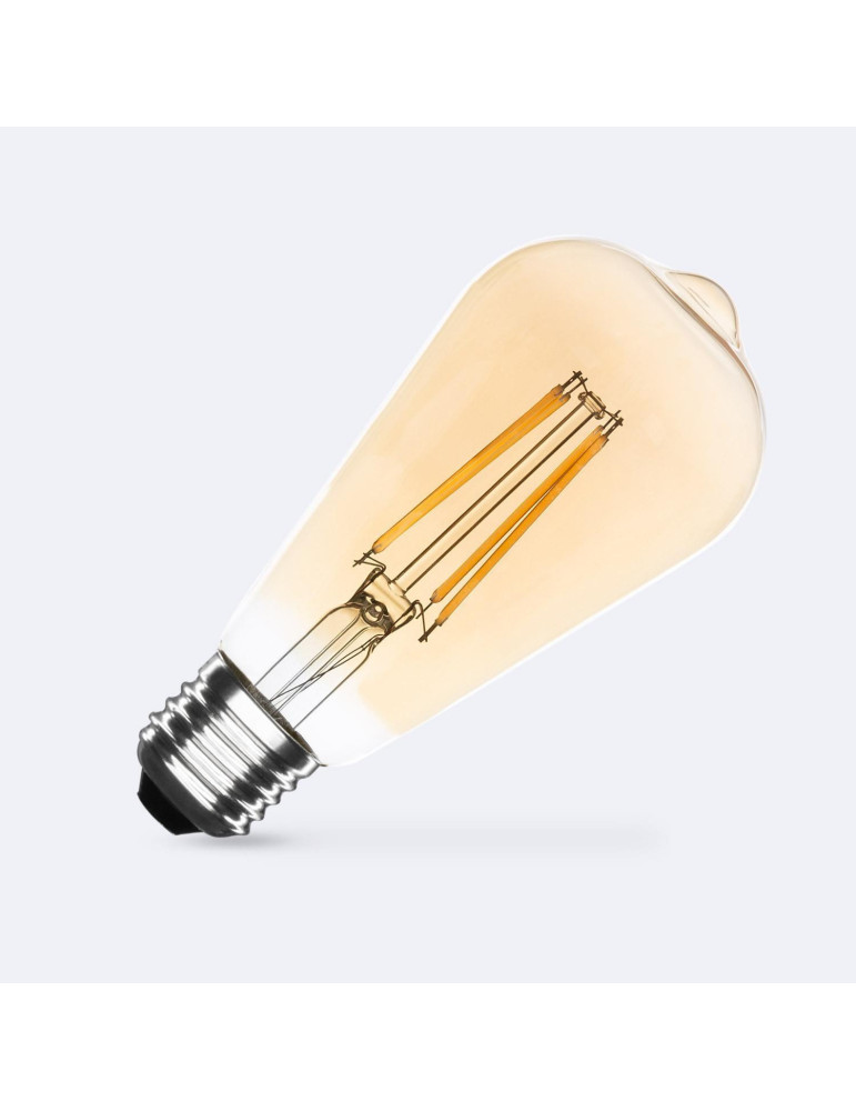 Ampoule LED Filament E27 8W 750 lm Dimmable ST64 Gold Ampoule LED Filament E27 8W 750 lm Dimmable ST64 Gold