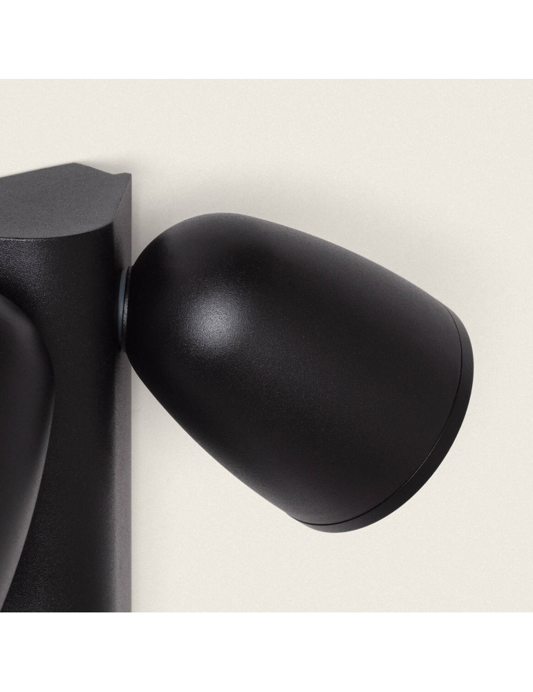 Applique Murale Extérieure Aluminium avec Détecteur de Mouvement Abel Deux Spots