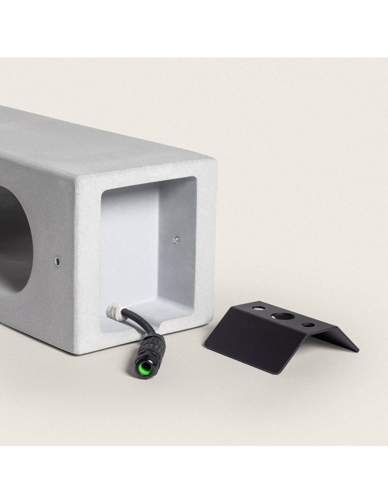 Balise Extérieure LED Dimmable 6W Ciment Sylexa 35 cm