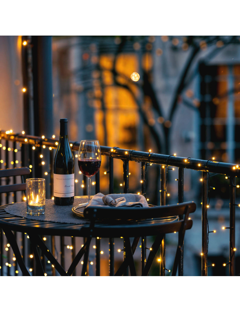 Guirlande LED Classic Noire Câble 35m
