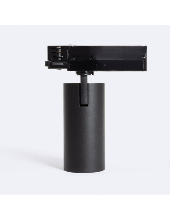 Spot LED sur Rail Triphasé 30W Fasano Dimmable Noir