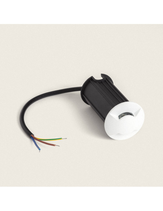 Balise Extérieure LED 1W Encastrable au Sol Letso 2L Blanche