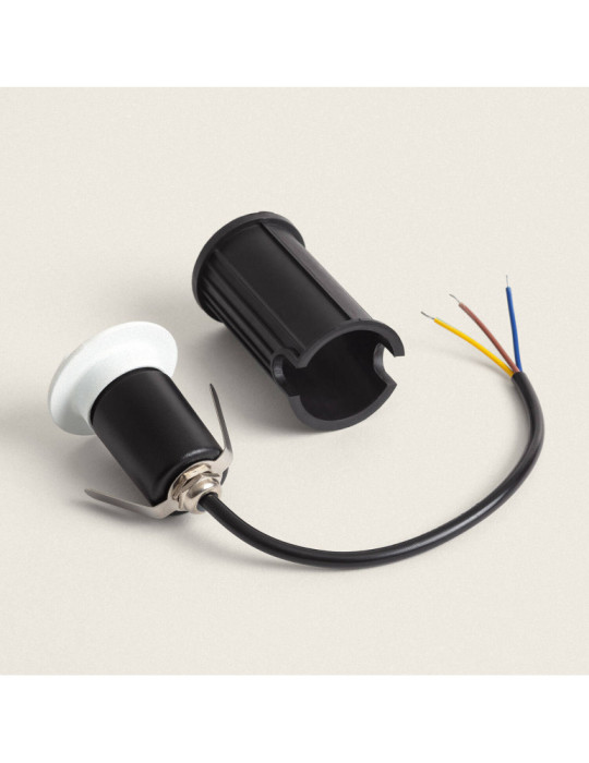 Balise Extérieure LED 1W Encastrable au Sol Letso 2L Blanche