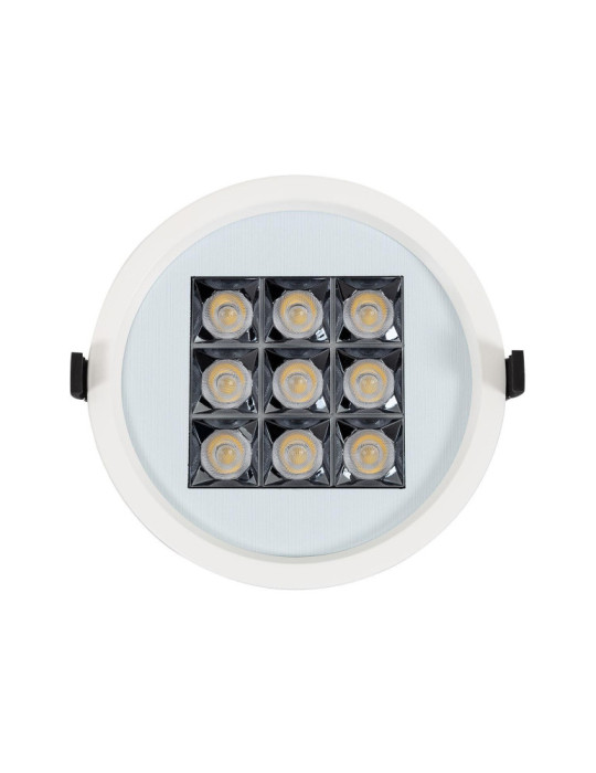 Downlight LED 30W Rond AERO UGR13 Coupe Ø 200 mm