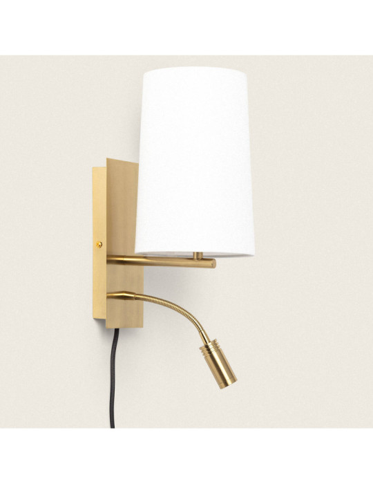 Applique Mural avec Flex LED de Lecture 2.5W Métal Carré Linna Conne