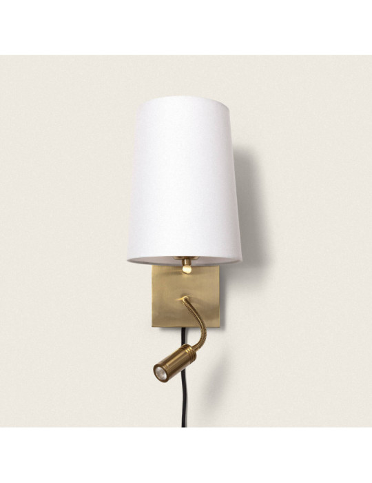 Applique Mural avec Flex LED de Lecture 2.5W Métal Carré Linna Conne