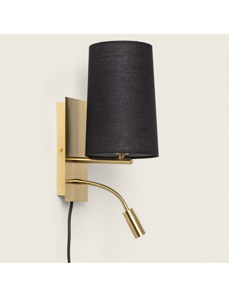 Applique Mural avec Flex LED de Lecture 2.5W Métal Carré Linna Conne