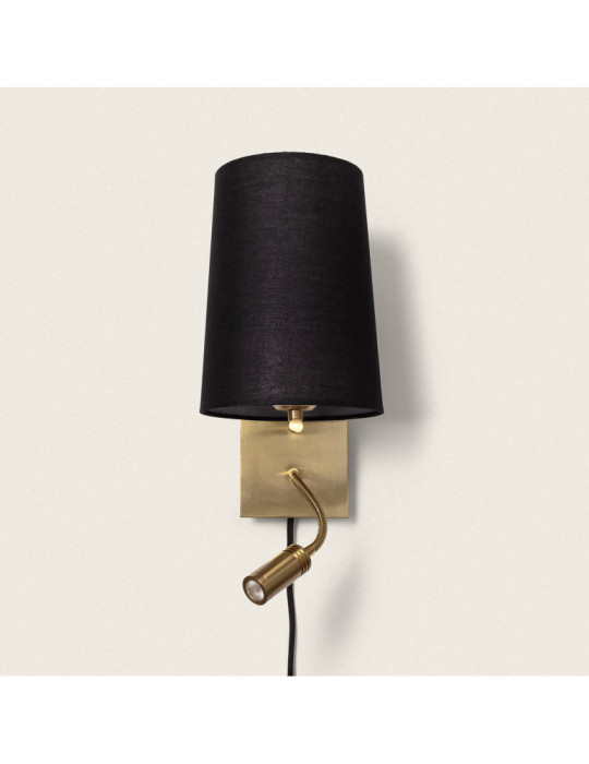 Applique Mural avec Flex LED de Lecture 2.5W Métal Carré Linna Conne