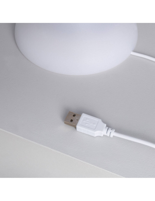 Lampe à Poser LED Extérieure Portative Uyoga RGBW avec Haut-Parleur Bluetooth et Batterie Rechargeable USB