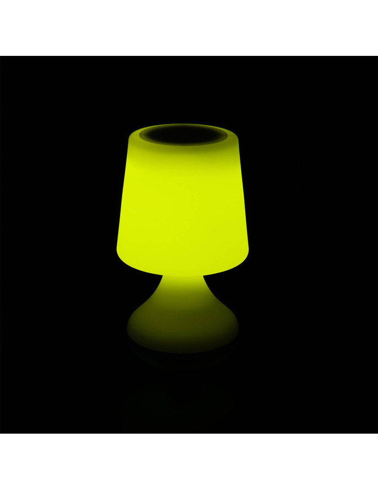 Lampe à Poser LED Extérieure Portative Uyoga RGBW avec Haut-Parleur Bluetooth et Batterie Rechargeable USB